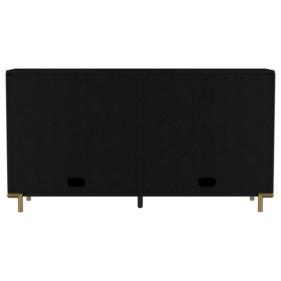 Arini 2-drawer Cane Door Dining Sideboard Server Black-8