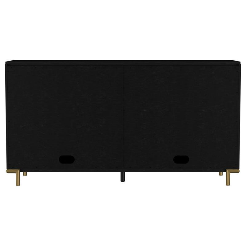 Arini 2-drawer Cane Door Dining Sideboard Server Black-zoom-