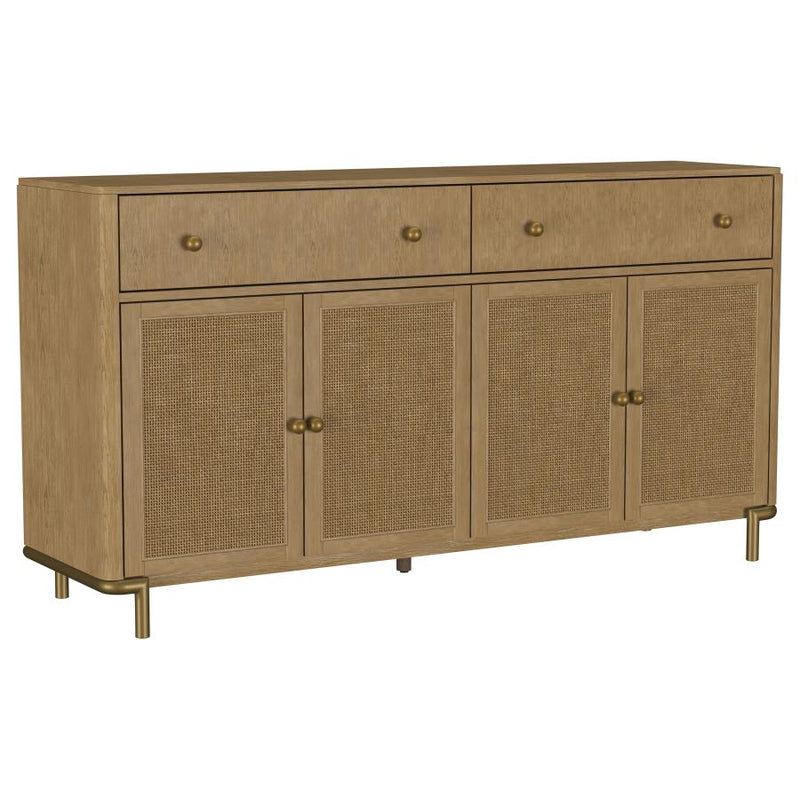 Arini 2-drawer Cane Door Dining Sideboard Server Sand Wash-zoom-