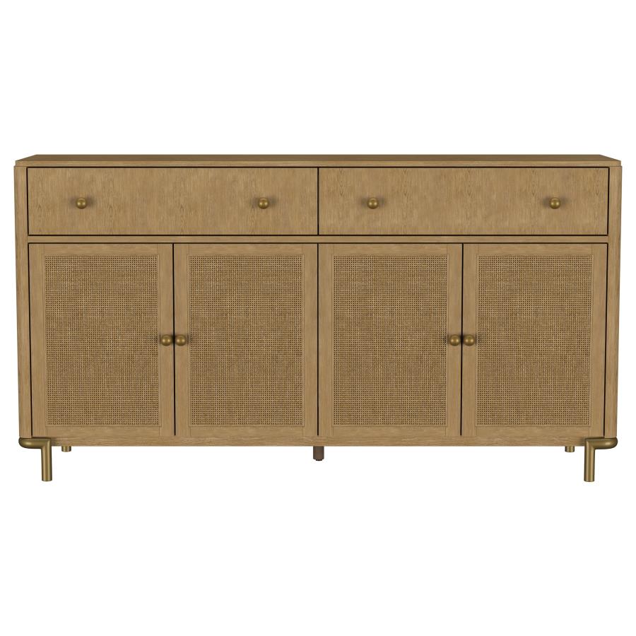Arini 2-drawer Cane Door Dining Sideboard Server Sand Wash-zoom-4