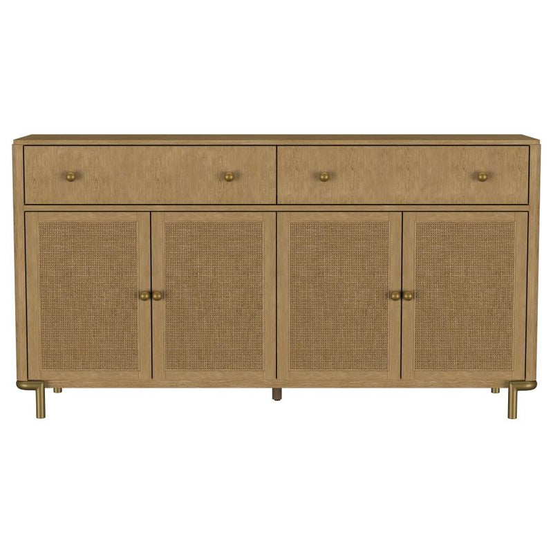 Arini 2-drawer Cane Door Dining Sideboard Server Sand Wash-zoom-