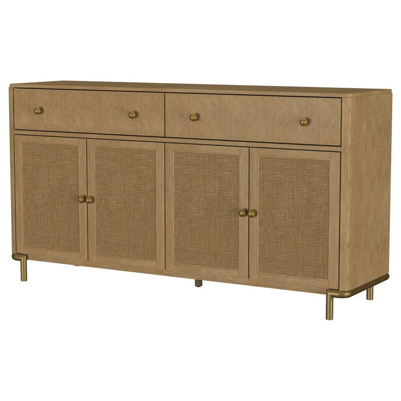 Arini 2-drawer Cane Door Dining Sideboard Server Sand Wash-zoom-