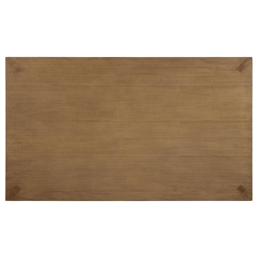 Bruner 7-piece 72-inch Rectangular Dining Set Natural Brown-6