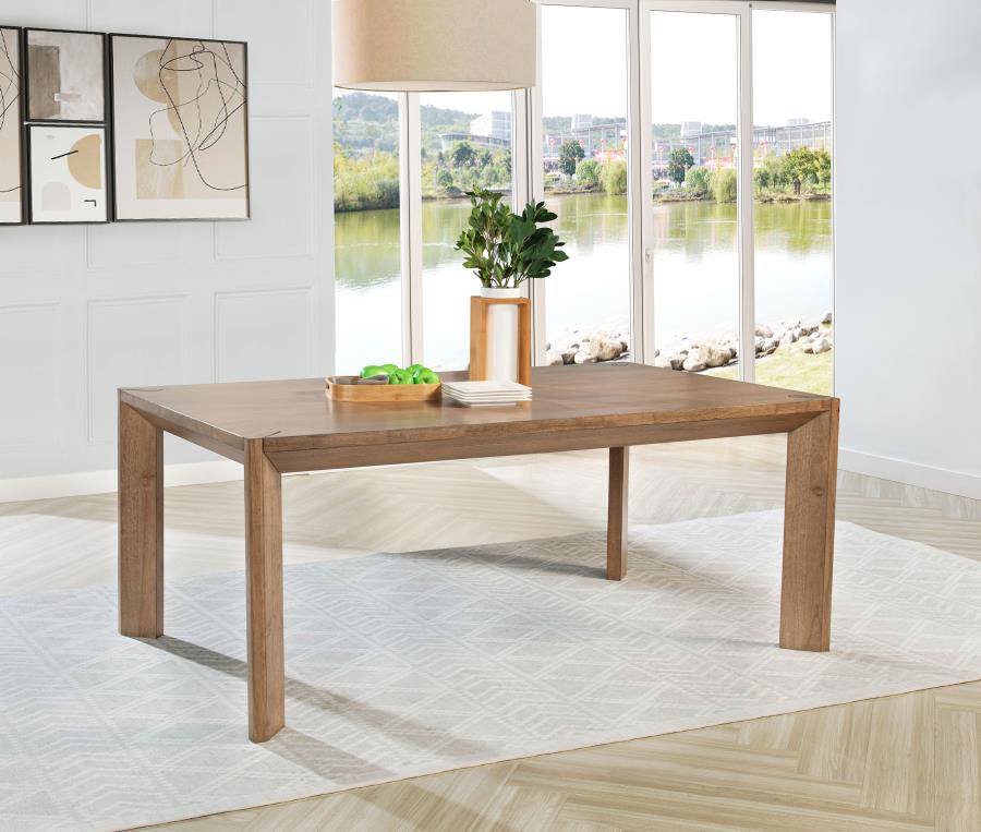 Bruner 72-inch Rectangular Wood Dining Table Natural Brown-2