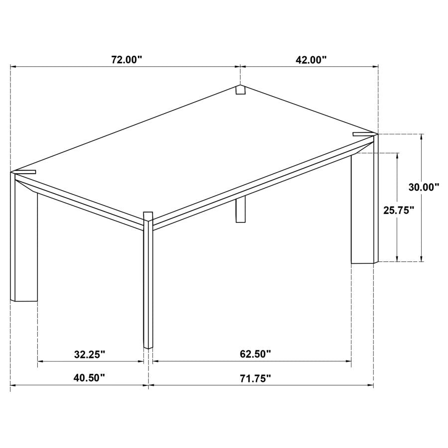 Bruner 72-inch Rectangular Wood Dining Table Natural Brown-zoom-8