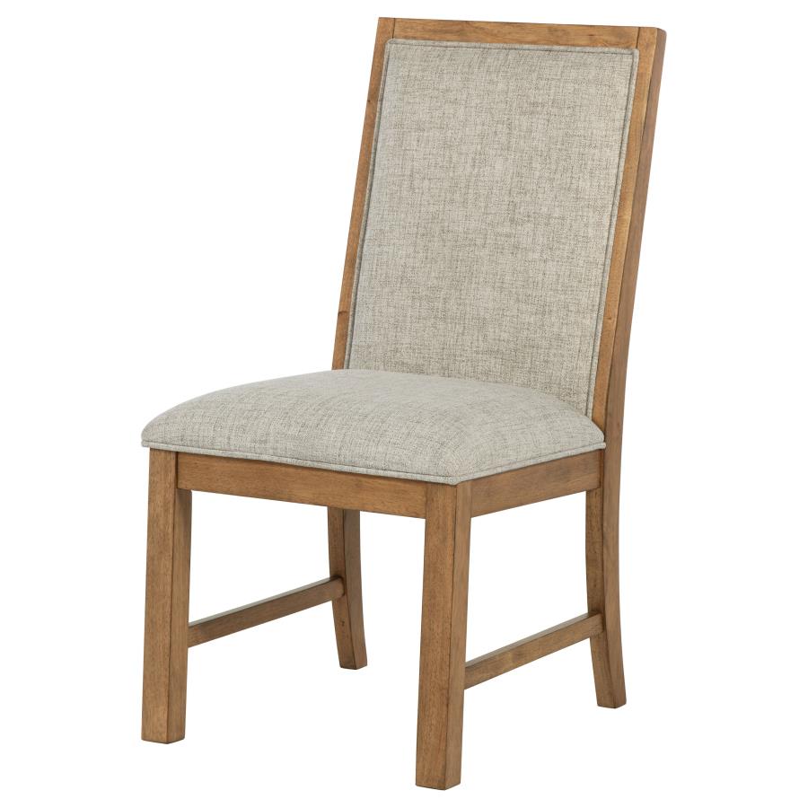 Bruner Upholstered Side Chair Natural Brown (Set of 2)-zoom-5