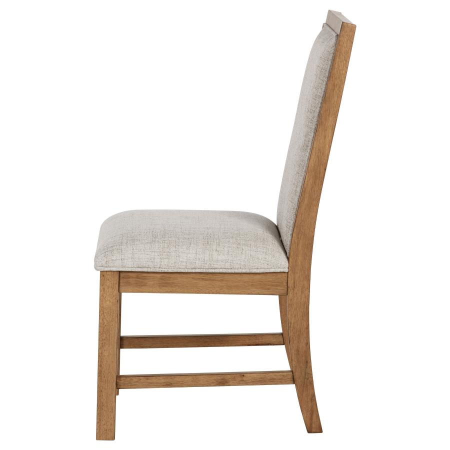 Bruner Upholstered Side Chair Natural Brown (Set of 2)-zoom-6