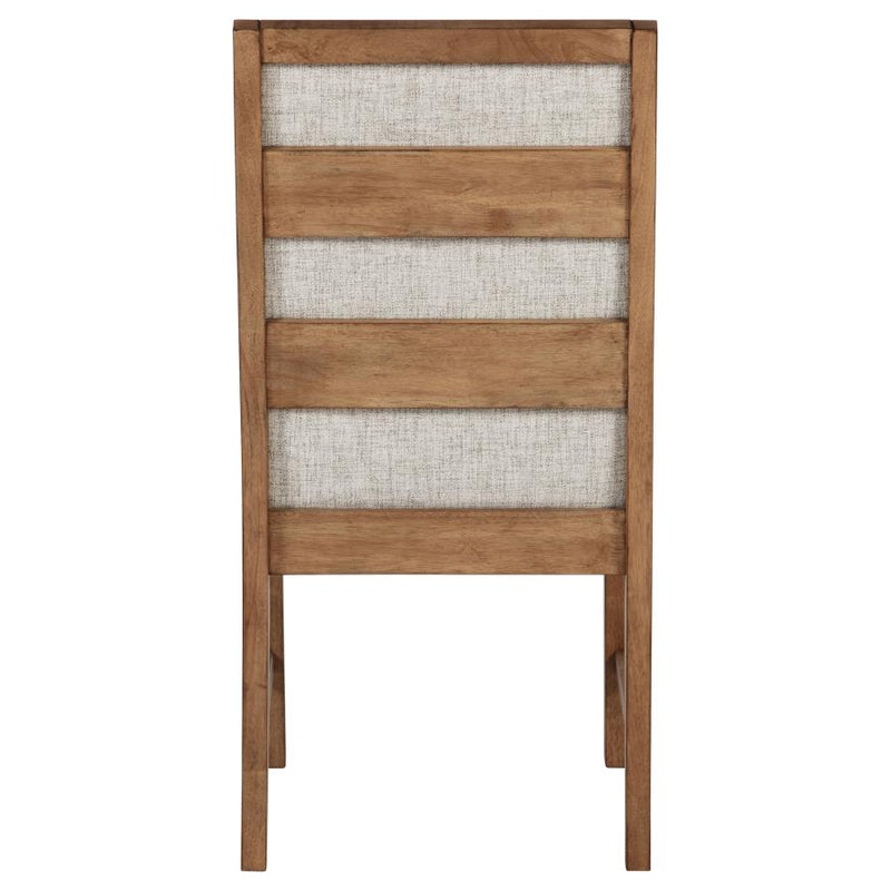 Bruner Upholstered Side Chair Natural Brown (Set of 2)-zoom-