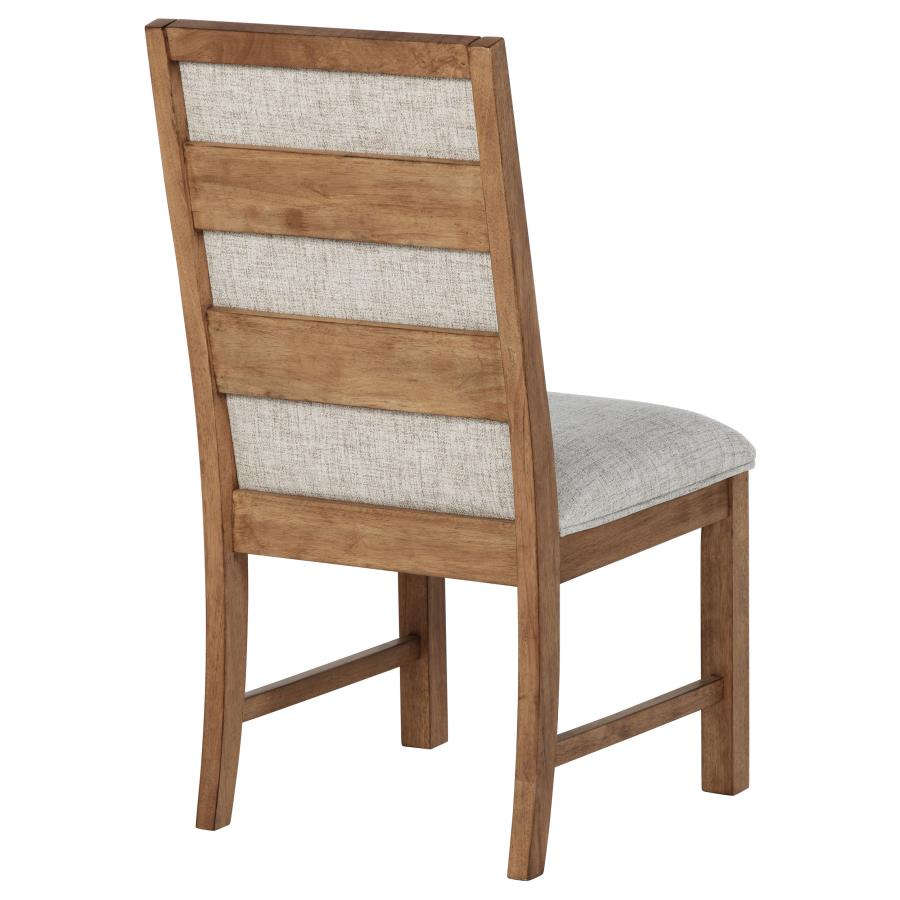 Bruner Upholstered Side Chair Natural Brown (Set of 2)-9