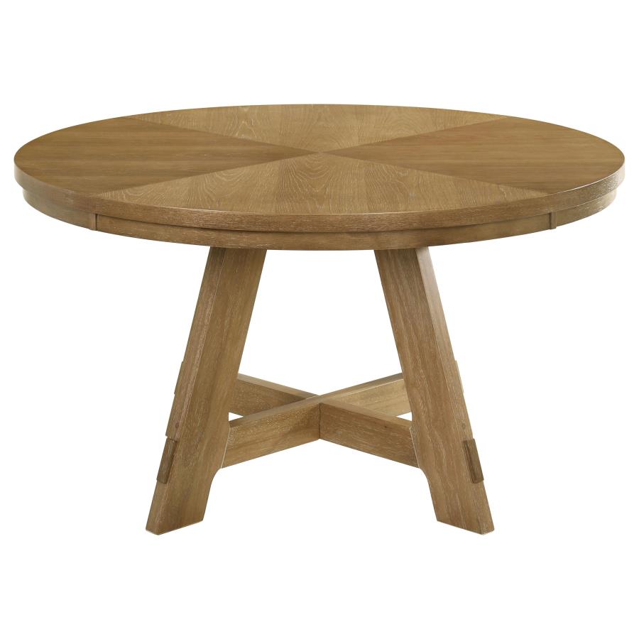 Danvers 5-piece Dining Table Set Brown Oak and Latte-4