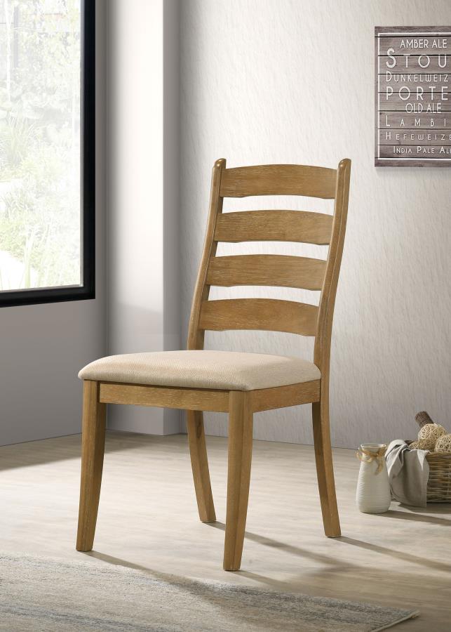 Danvers Wood Dining Side Chair Brown Oak (Set of 2)-2