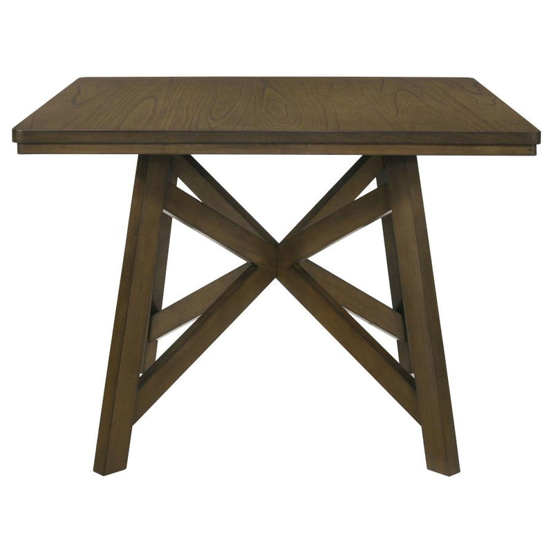 Canfield 47-inch Square Counter Height Dining Table Brown-zoom-