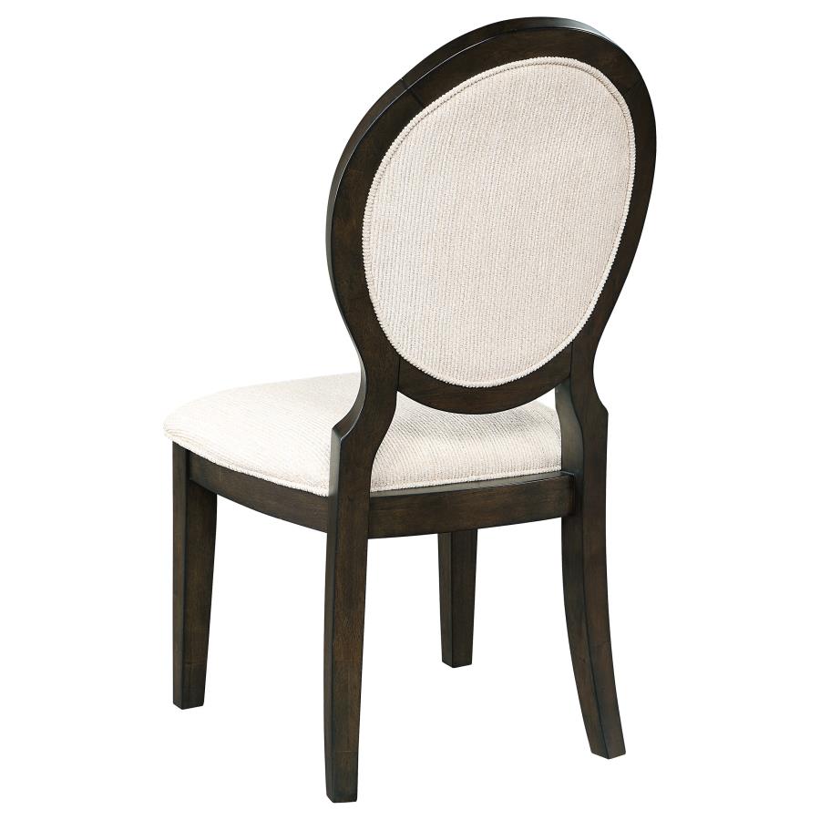 Twyla 5-piece Round Wood Dining Room Table Set Dark Cocoa-zoom-8