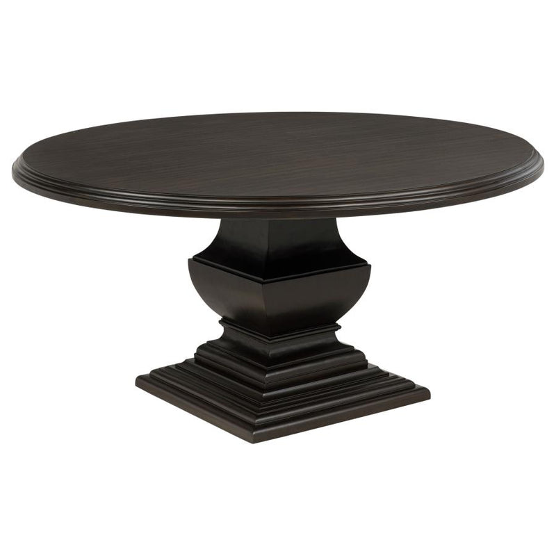 Twyla 60-inch Round Wood Dining Room Table Dark Cocoa-zoom-