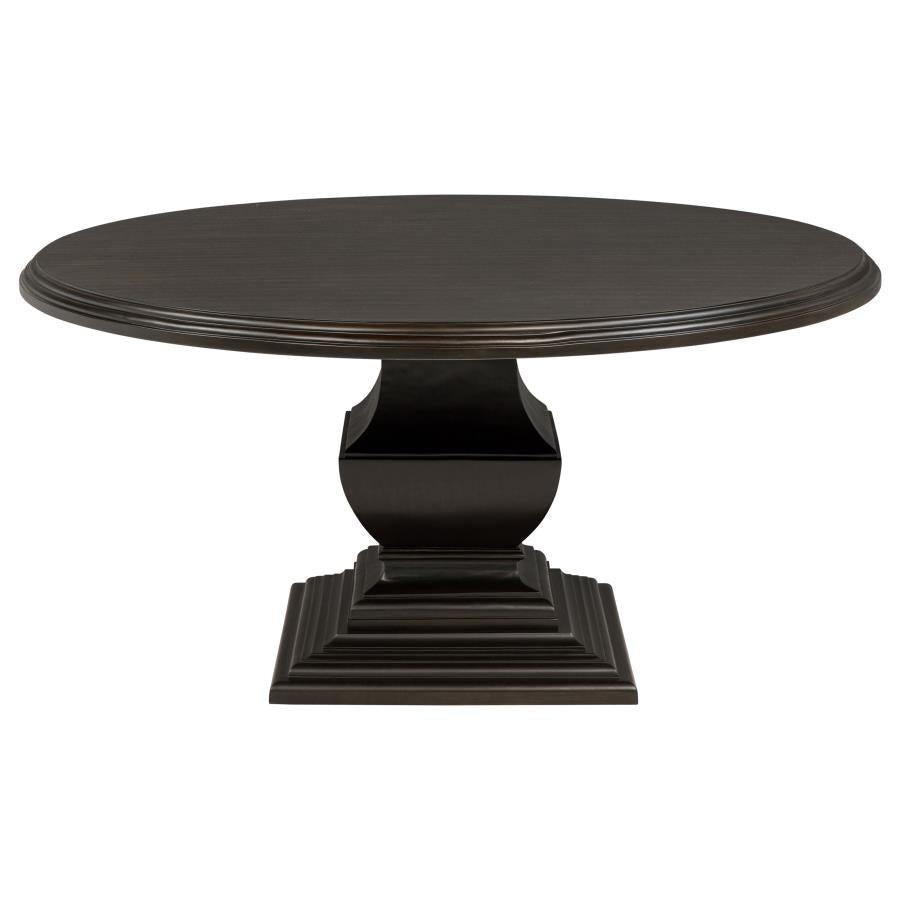 Twyla 60-inch Round Wood Dining Room Table Dark Cocoa-zoom-3