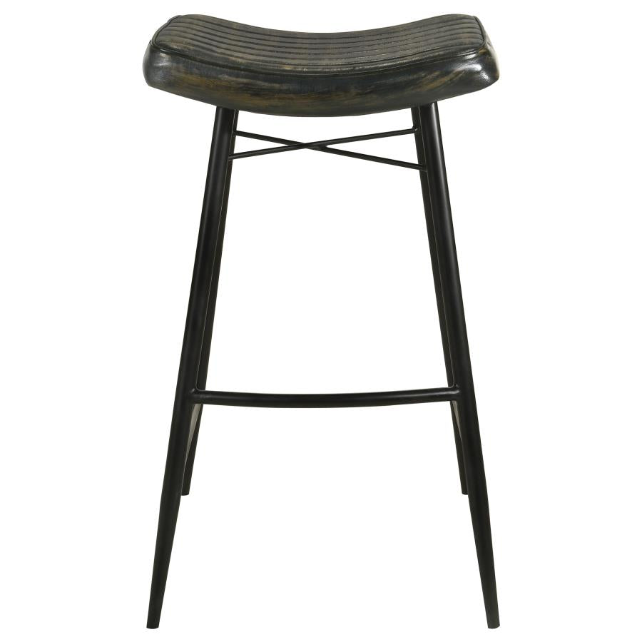 Bayu Leather Upholstered Bar Stool Espresso (Set of 2)-zoom-4