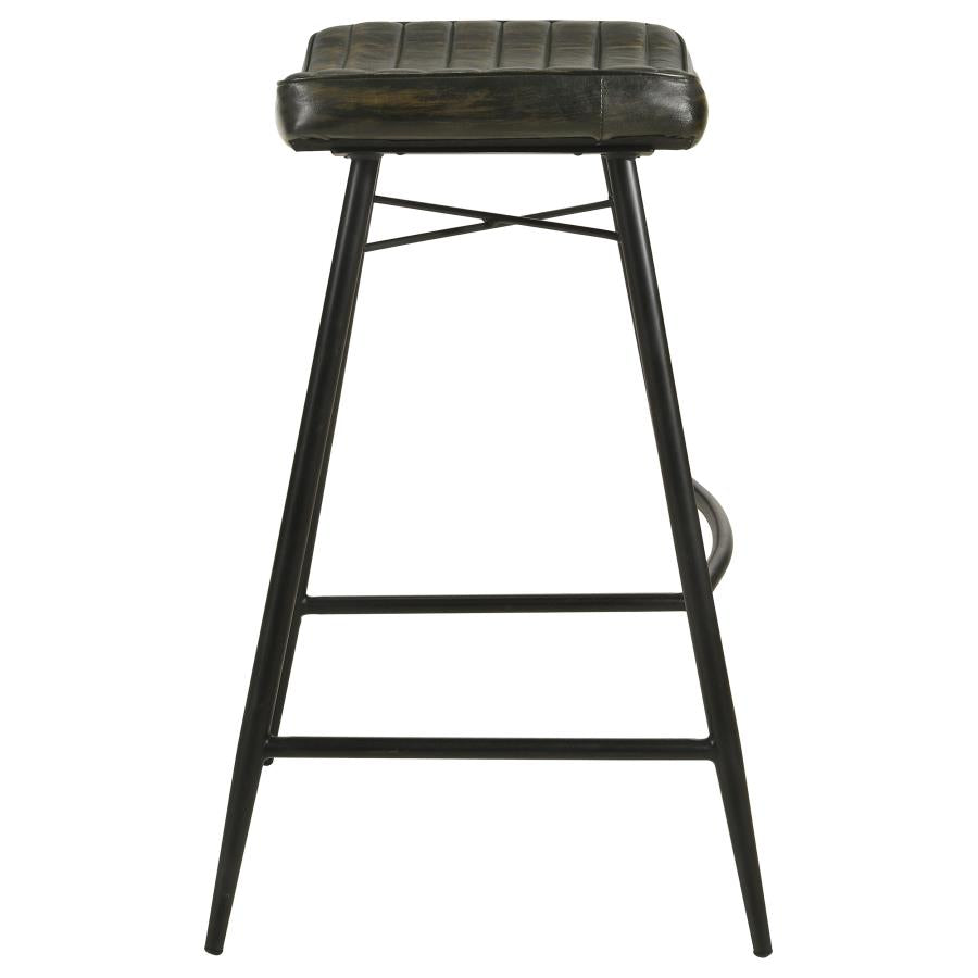 Bayu Leather Upholstered Bar Stool Espresso (Set of 2)-zoom-5
