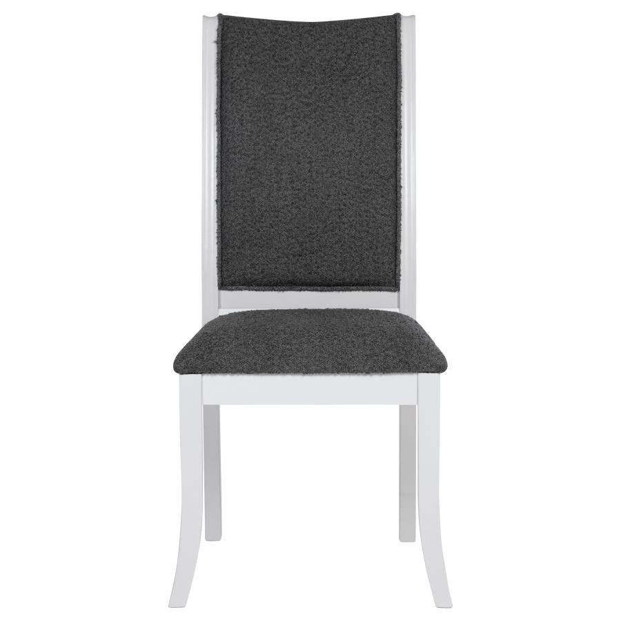 Judd 7-piece 54-inch Round Wood Dining Table Set Pearl White-zoom-7
