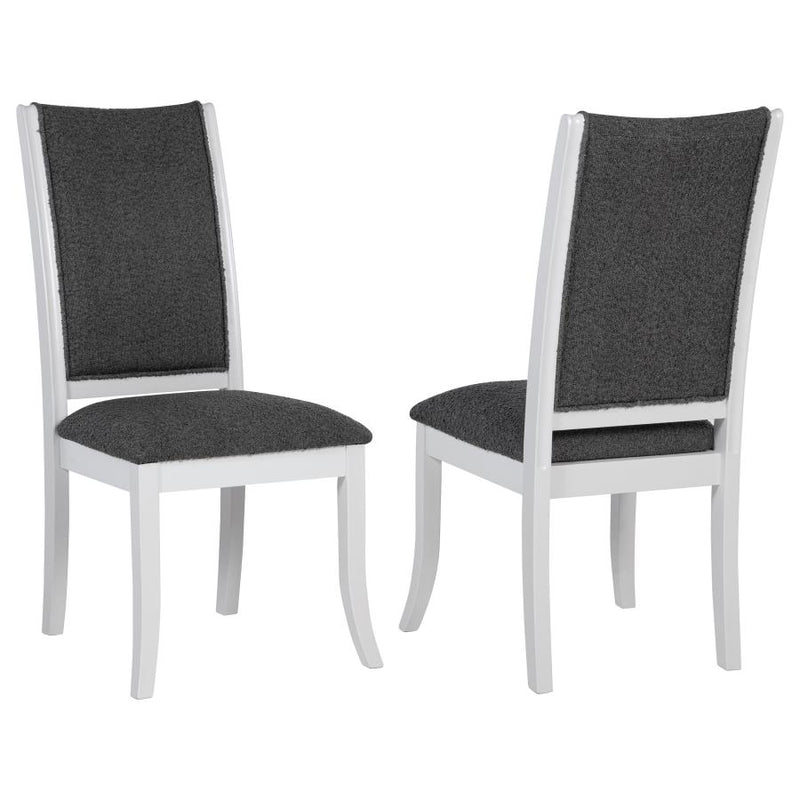 Judd Upholstered Dining Side Chair Pearl White (Set of 2)-zoom-