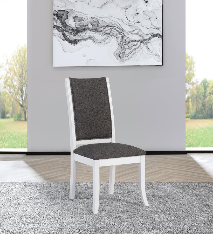 Judd Upholstered Dining Side Chair Pearl White (Set of 2)-2