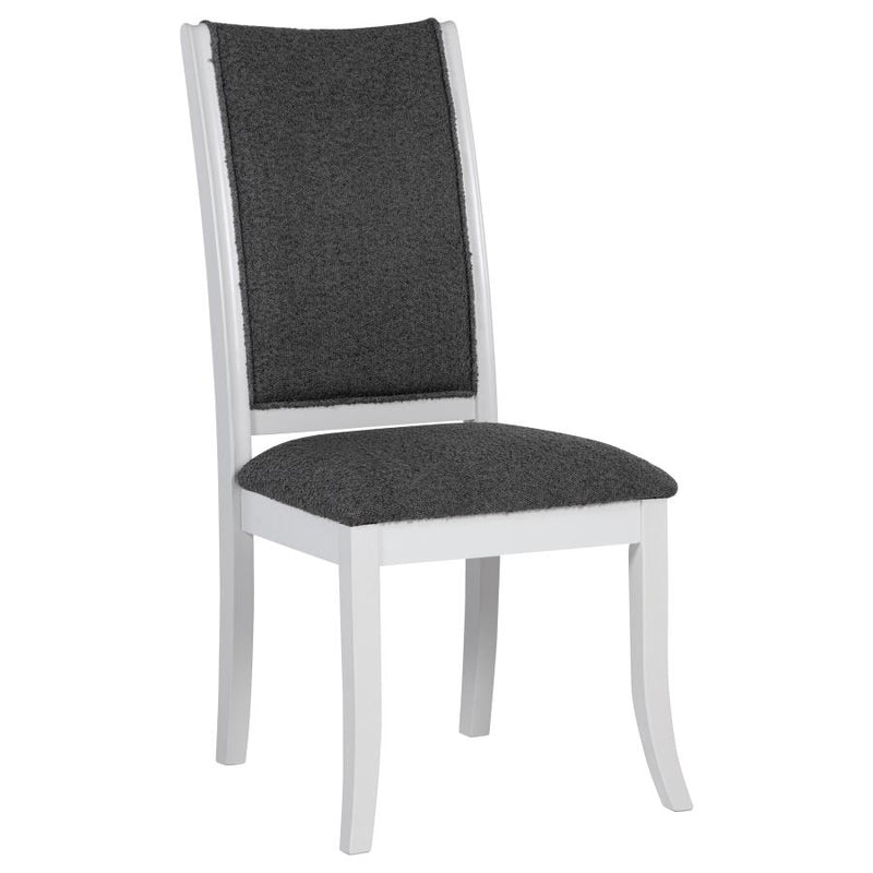 Judd Upholstered Dining Side Chair Pearl White (Set of 2)-zoom-