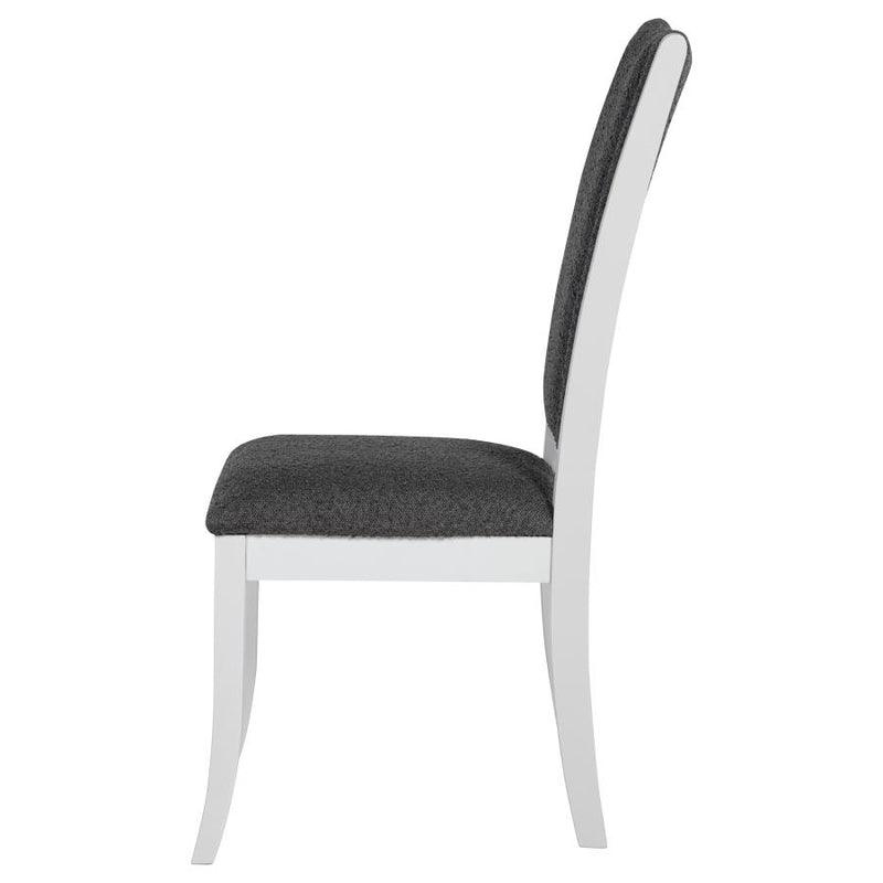 Judd Upholstered Dining Side Chair Pearl White (Set of 2)-zoom-