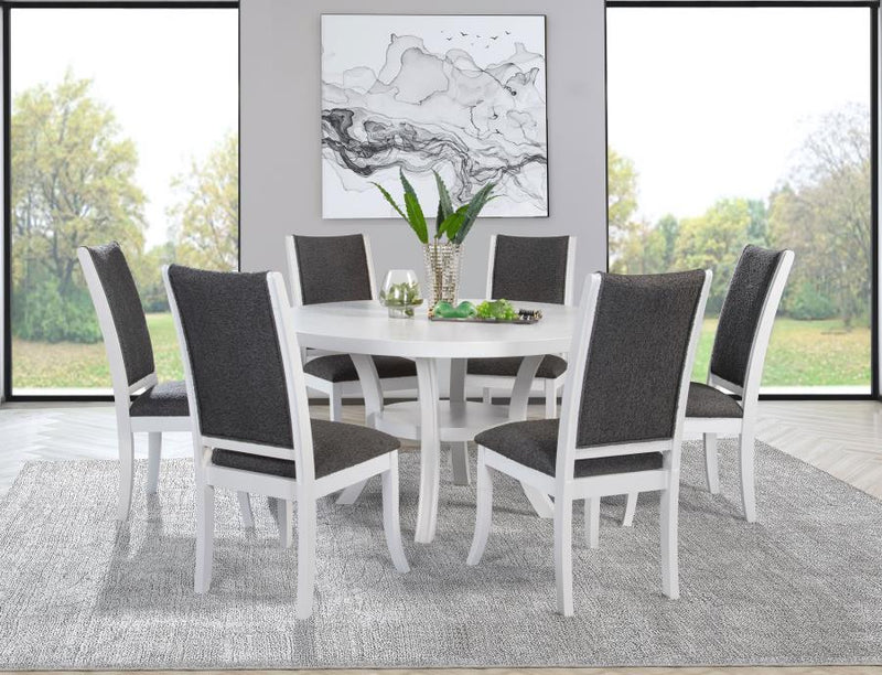 Judd Upholstered Dining Side Chair Pearl White (Set of 2)-zoom-