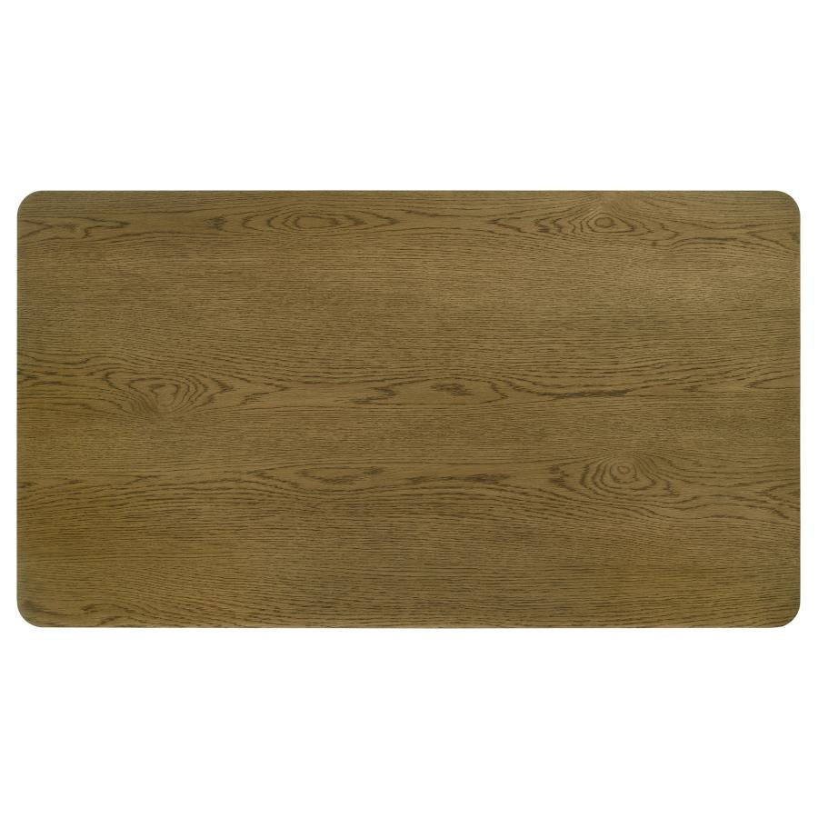 Castlewood 71-inch Rectangular Wood Dining Table Brown Oak-5