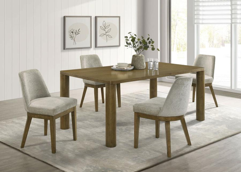 Castlewood 71-inch Rectangular Wood Dining Table Brown Oak-zoom-