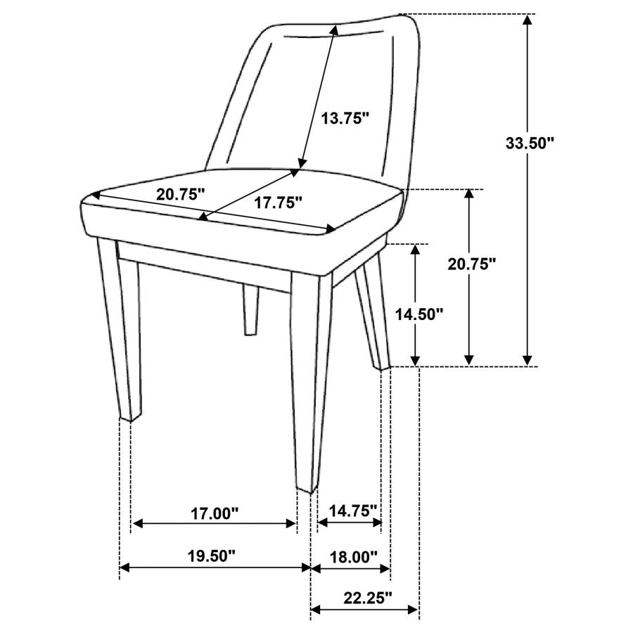 Castlewood Upholstered Side Chair Light Tan (Set of 2)-zoom-13