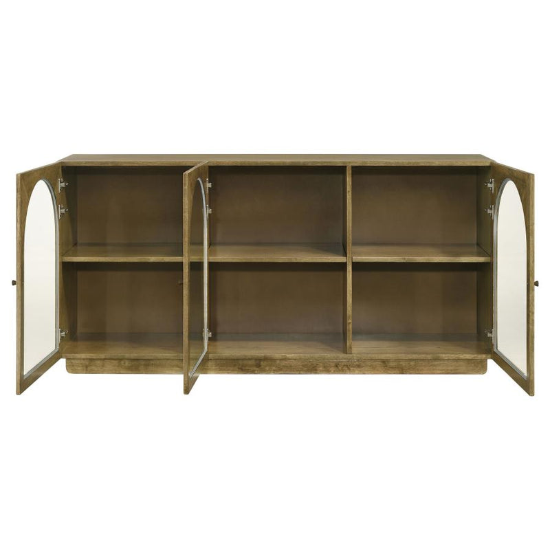 Castlewood 71-inch Dining Sideboard Buffet Server Brown Oak-zoom-