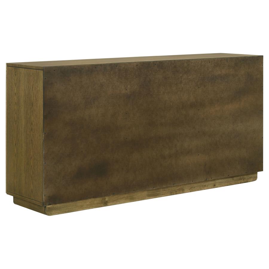Castlewood 71-inch Dining Sideboard Buffet Server Brown Oak-zoom-7