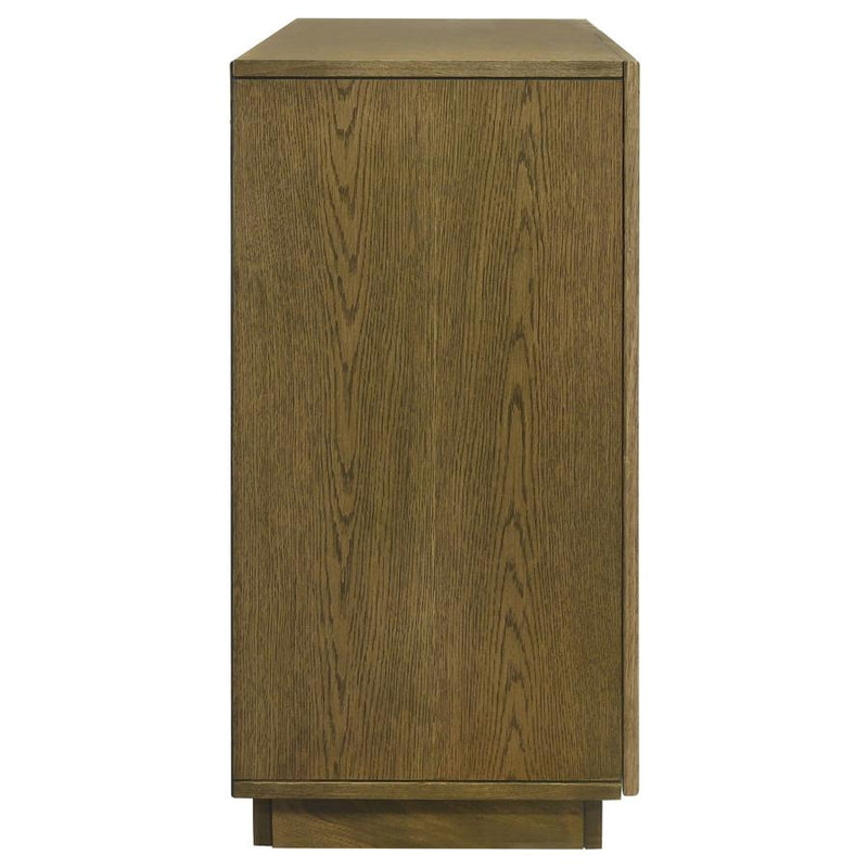 Castlewood 71-inch Dining Sideboard Buffet Server Brown Oak-zoom-