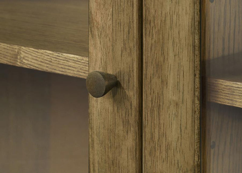 Castlewood 71-inch Dining Sideboard Buffet Server Brown Oak-zoom-