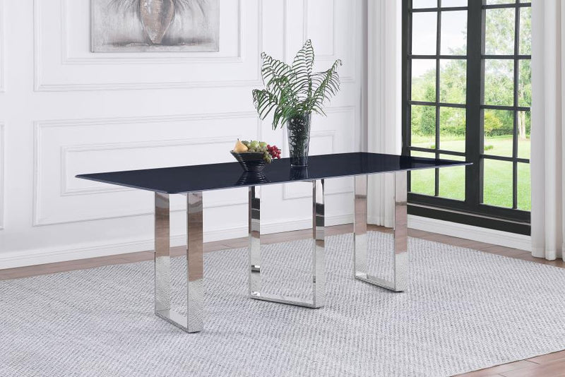 Desden 79-inch Rectangular Sintered Stone Dining Table Grey-zoom-