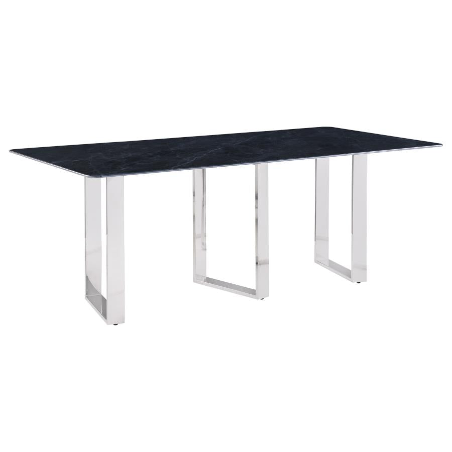 Desden 79-inch Rectangular Sintered Stone Dining Table Grey-1