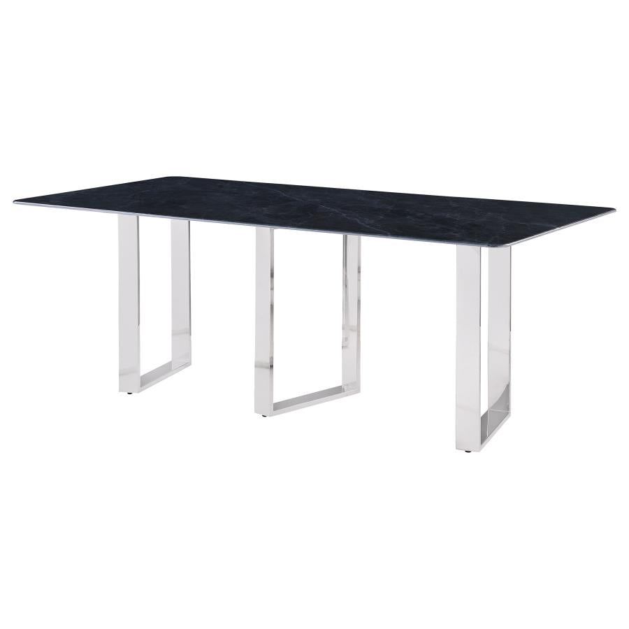 Desden 79-inch Rectangular Sintered Stone Dining Table Grey-zoom-4