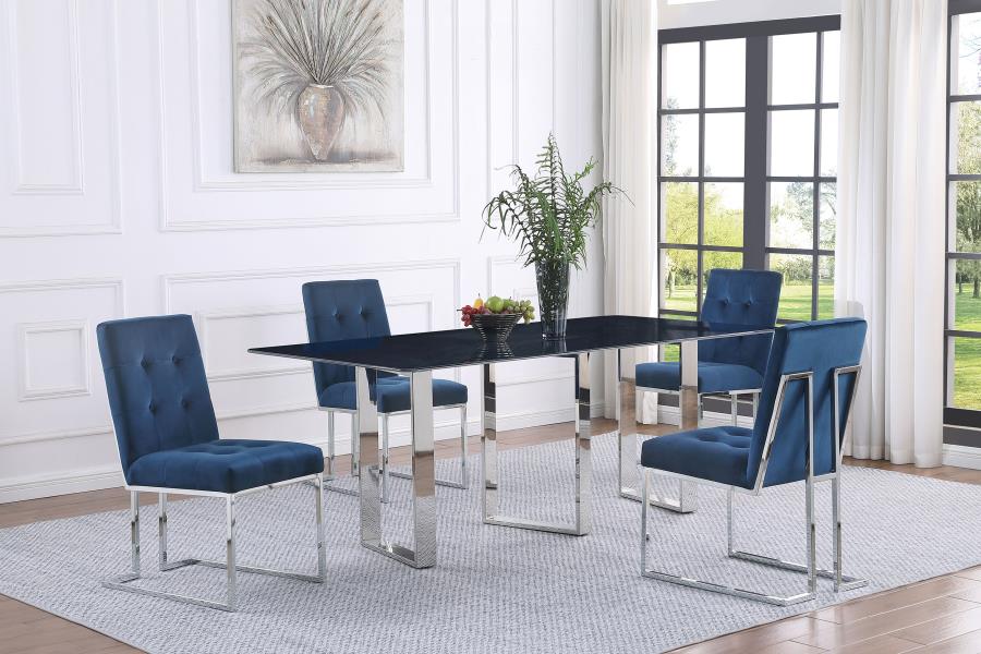 Desden 79-inch Rectangular Sintered Stone Dining Table Grey-9