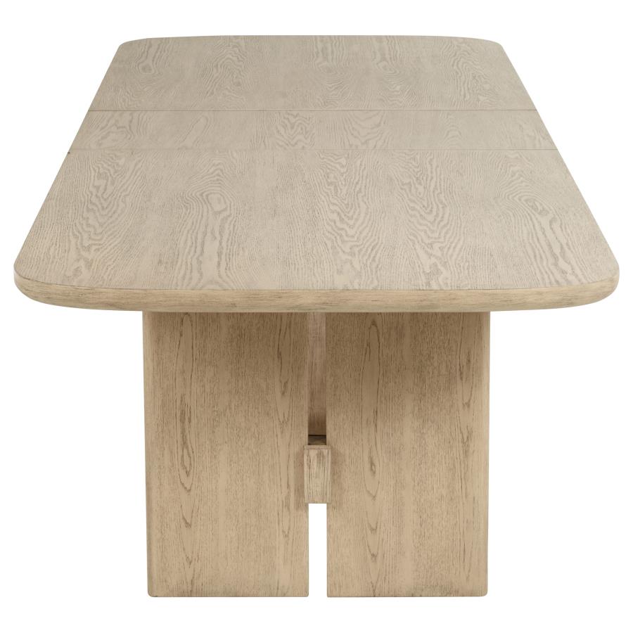Kailani 7-piece Rectangular Wood Dining Table Set Beige Oak-zoom-5