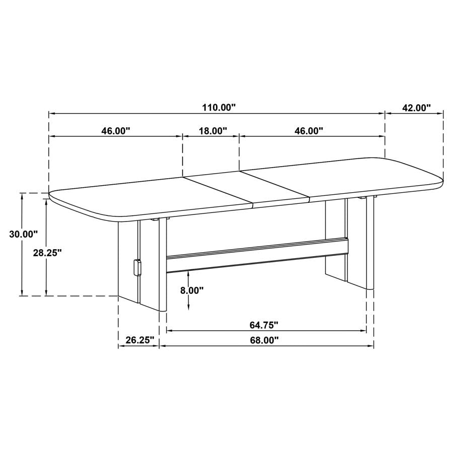 Kailani 7-piece Rectangular Wood Dining Table Set Beige Oak-14