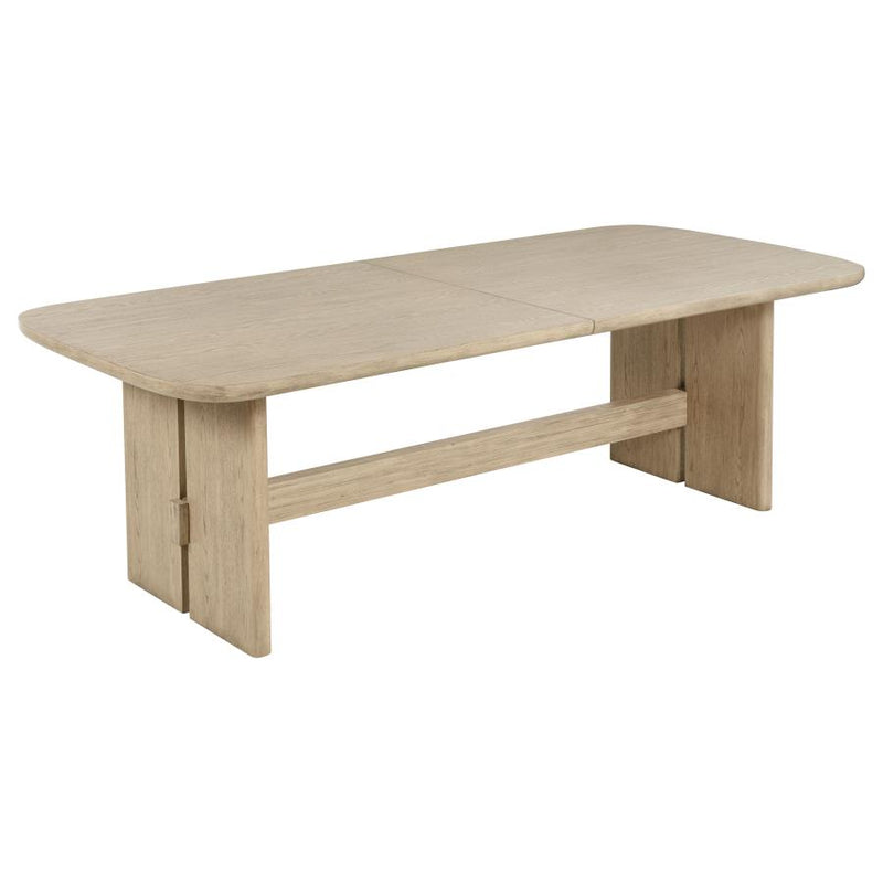 Kailani 9-piece Rectangular Wood Dining Table Set Beige Oak-zoom-
