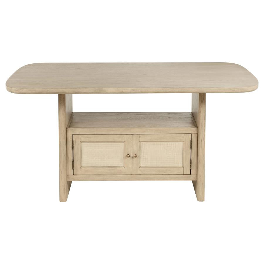 Kailani 7-piece Wood Counter Height Dining Set Beige Oak-zoom-4