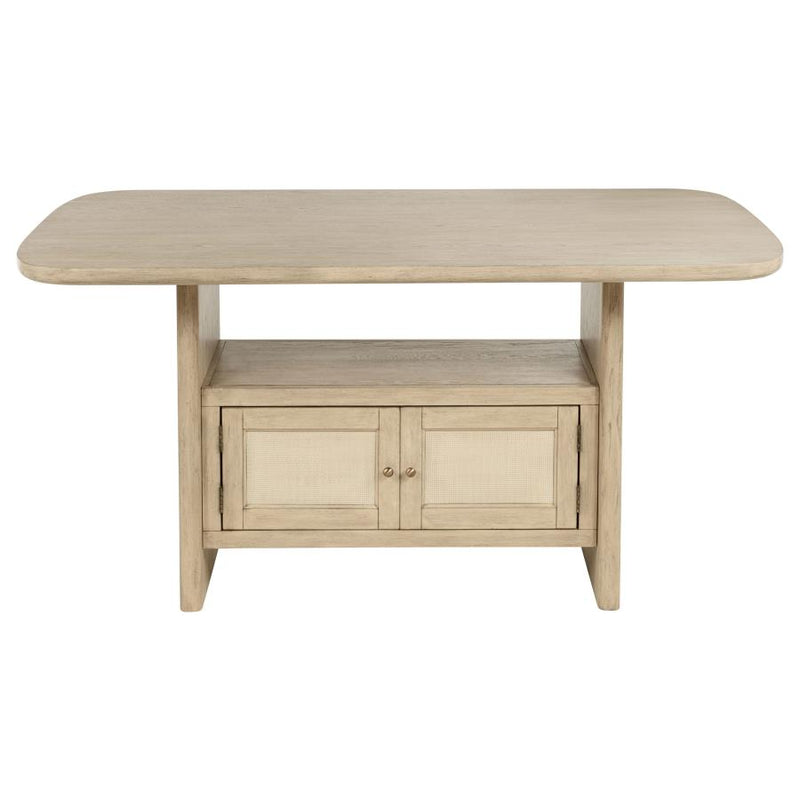 Kailani 7-piece Wood Counter Height Dining Set Beige Oak-zoom-