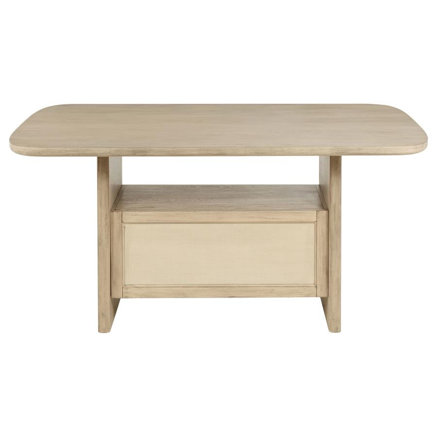 Kailani 7-piece Wood Counter Height Dining Set Beige Oak-6