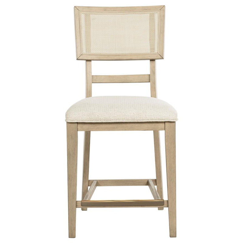 Kailani Rattan Cane Counter Side Chair Beige Oak (Set of 2)-zoom-