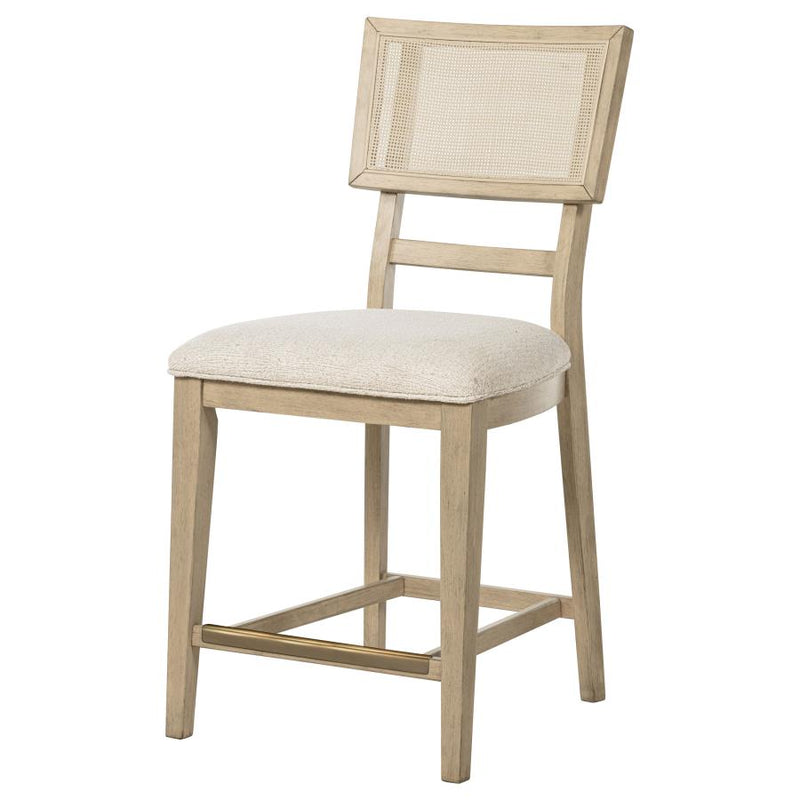 Kailani Rattan Cane Counter Side Chair Beige Oak (Set of 2)-zoom-