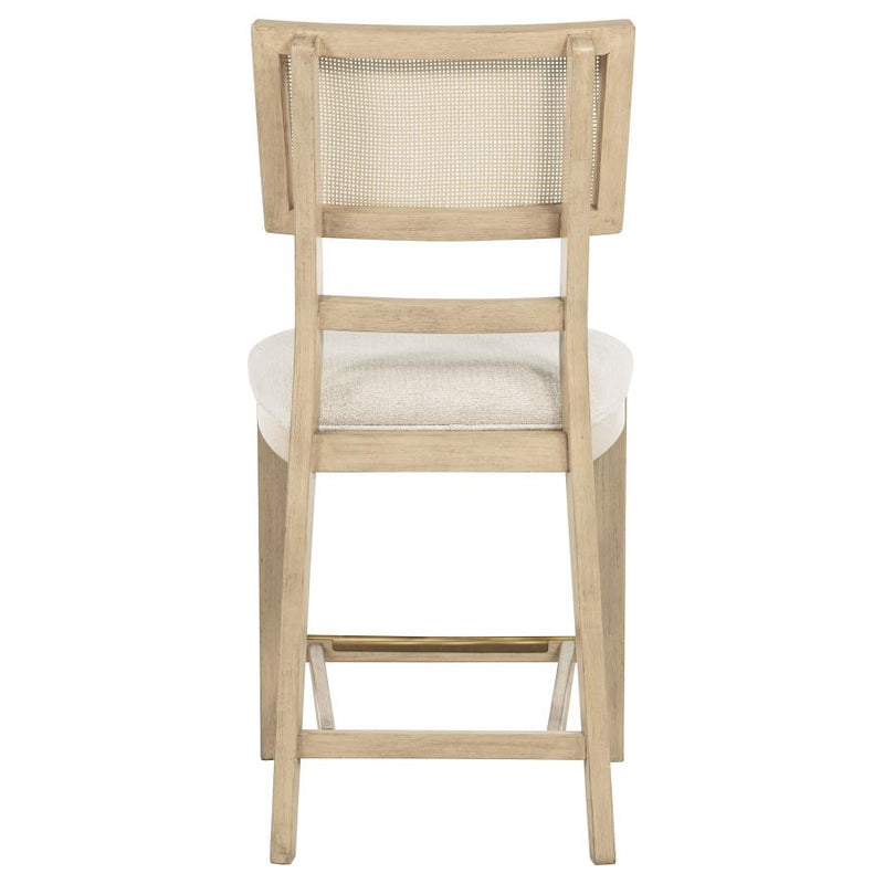Kailani Rattan Cane Counter Side Chair Beige Oak (Set of 2)-zoom-