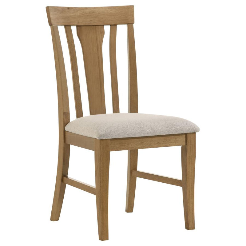 Hartville 5-piece Round Dining Table Set Natural Light Brown-zoom-