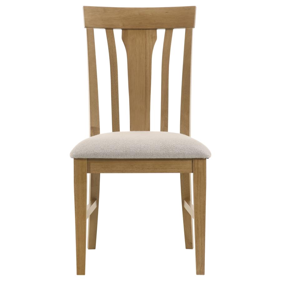 Hartville 5-piece Round Dining Table Set Natural Light Brown-zoom-8