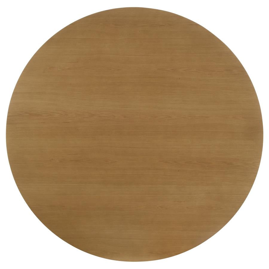 Hartville 60-inch Round Dining Table Natural Light Brown-zoom-4